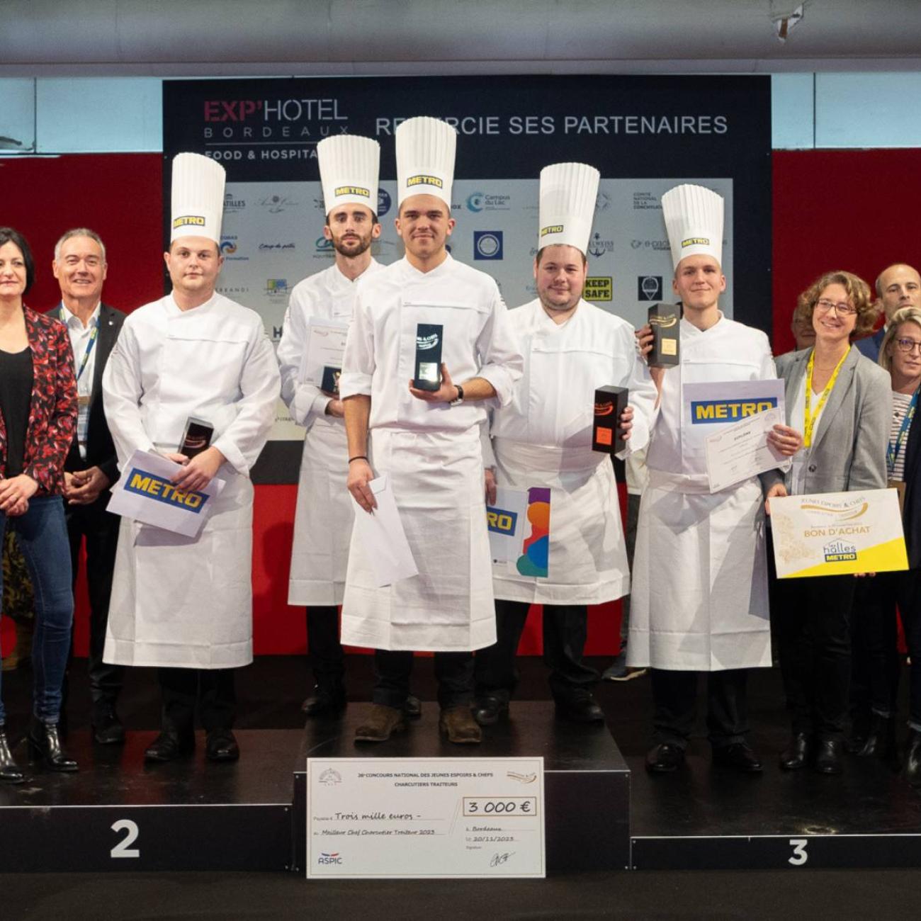 Podium des Jeunes espoirs et Chefs 2023